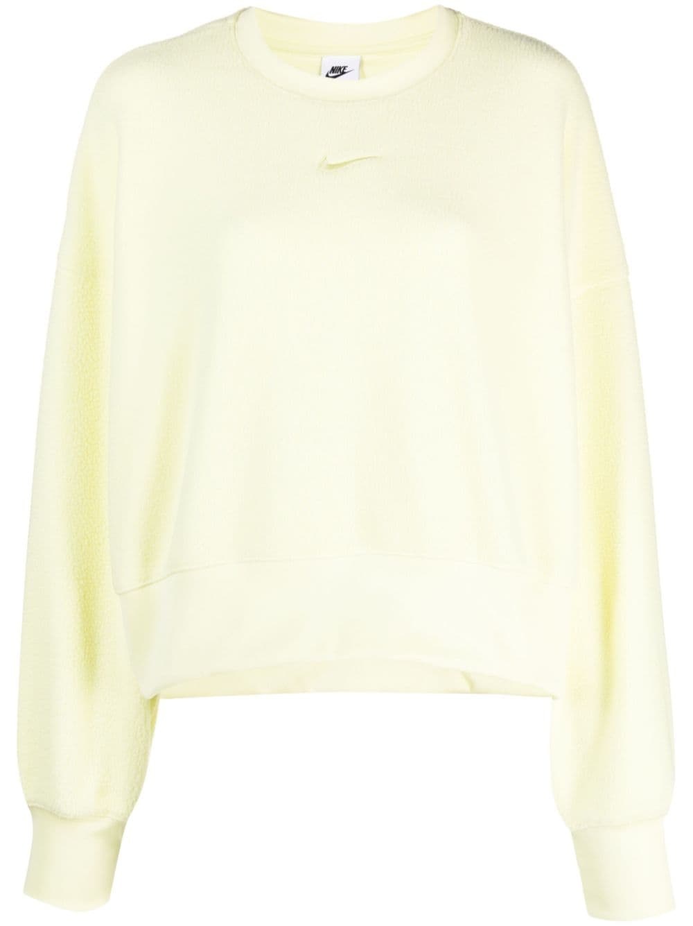 long-sleeved fleece sweatshirt - 1