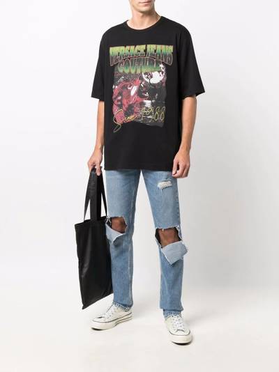 VERSACE JEANS COUTURE wolf logo print T-shirt outlook