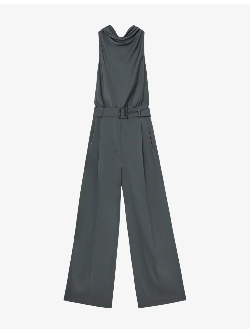 Erica Cowl-Neck Satin Occasion Jumpsuit - 1
