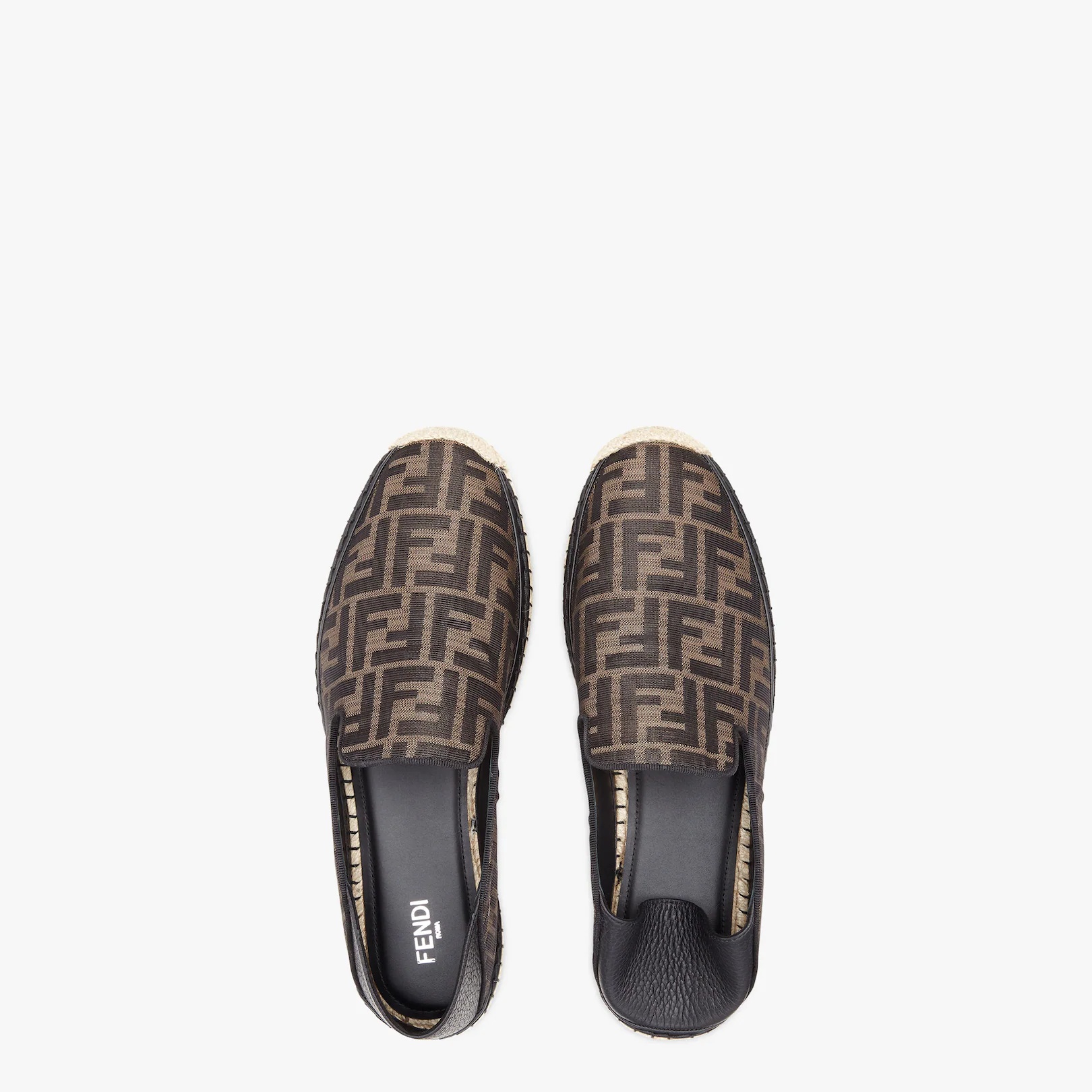 Brown fabric espadrilles - 4