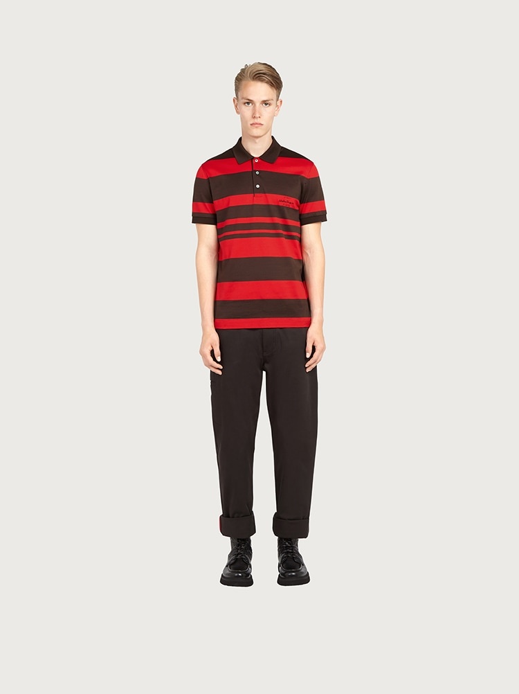 SHORT SLEEVED STRIPED POLO - 2