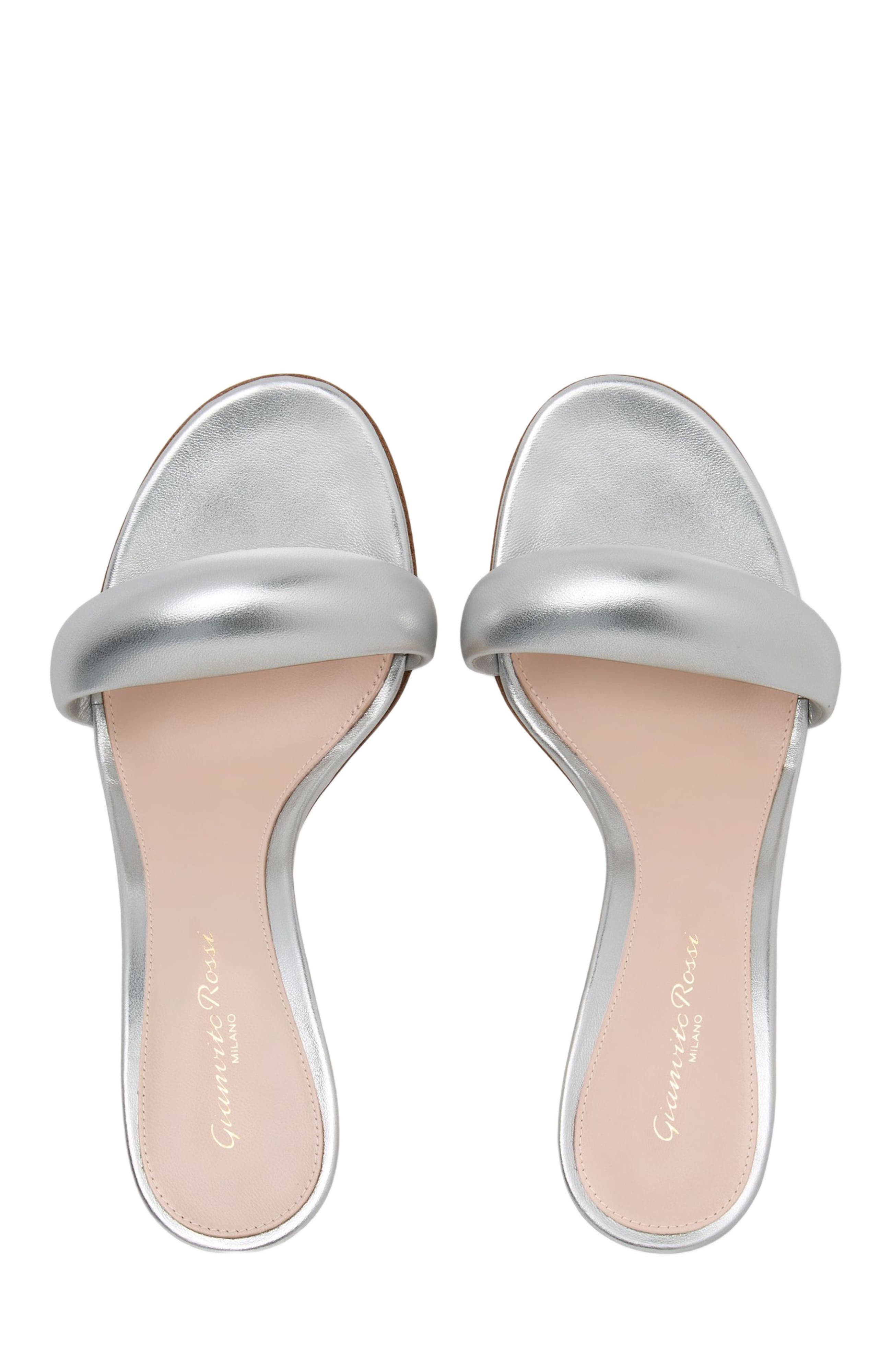 Gianvito Rossi Bijoux Mule 85 in Silver at Nordstrom - 3
