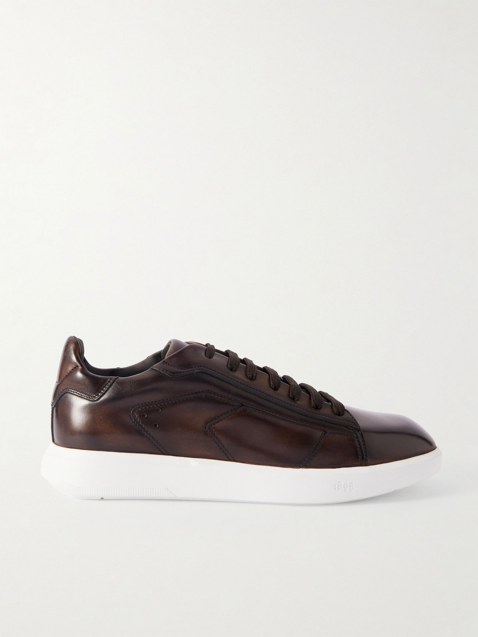 Stellar Venezia Leather Sneakers Dark brown - 1