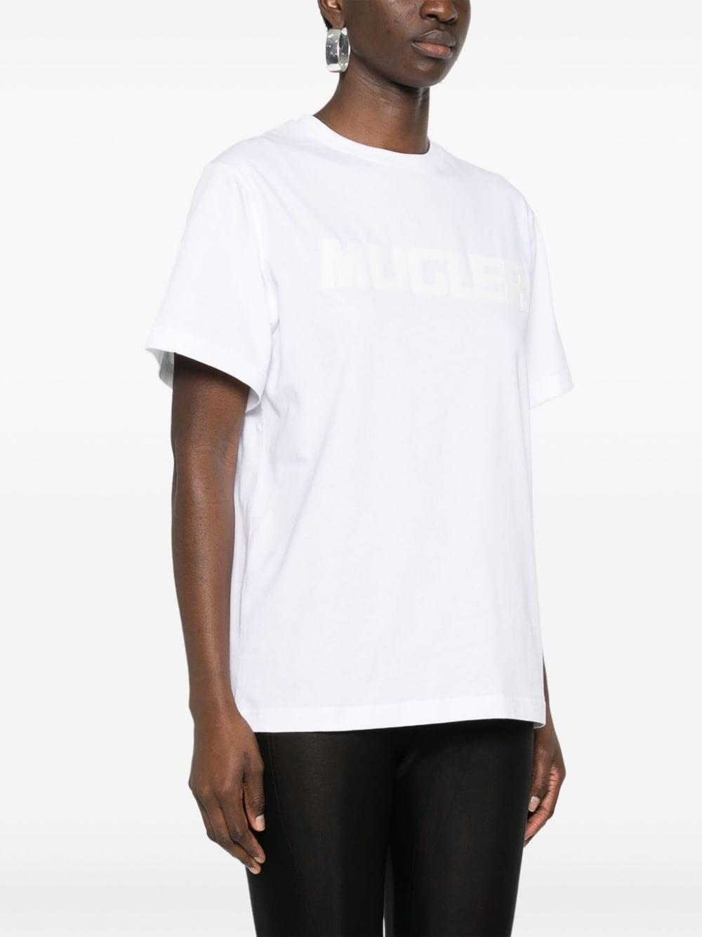 logo-print cotton T-shirt - 3
