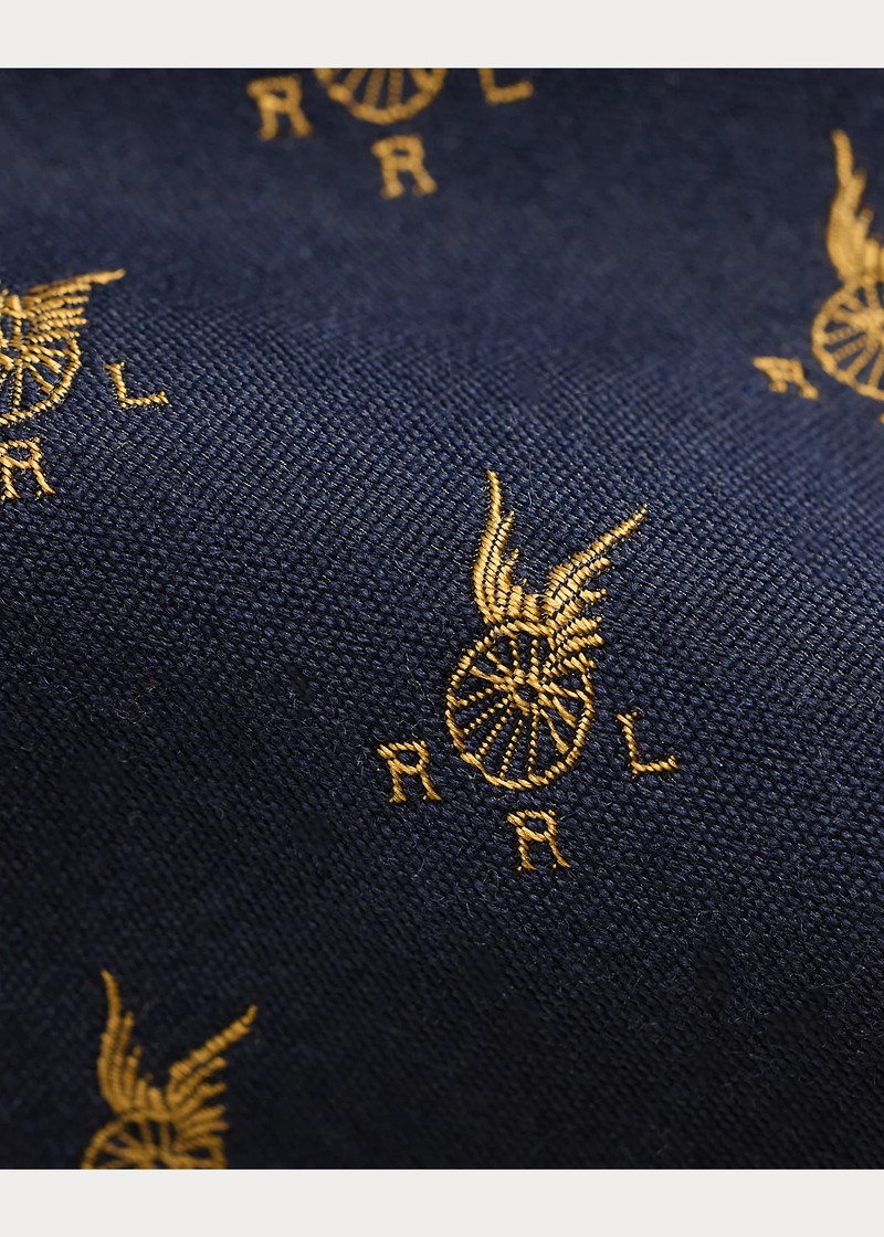 Handmade Logo-Motif Wool-Silk Tie 3