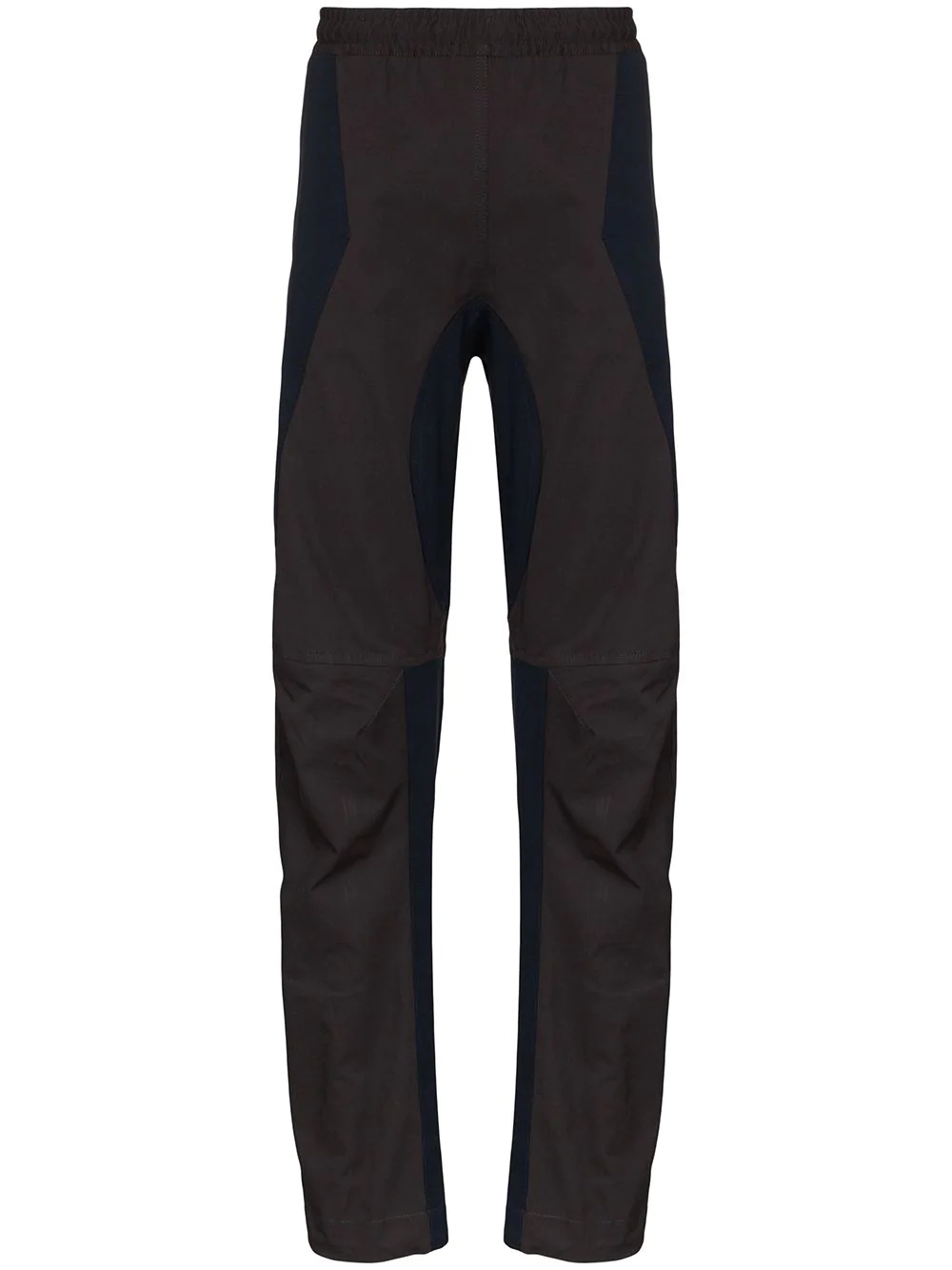 contrast panel trousers - 1