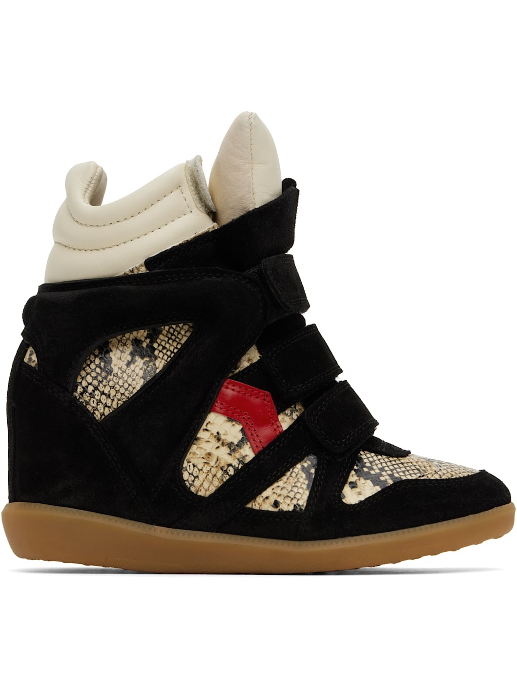 Black & Beige Bekett Sneakers - 1