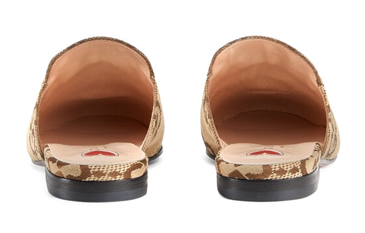 (WMNS) Gucci Jumbo GG Princetown Slipper 'Camel Ebony' 475094-UKO60-2588 - 4