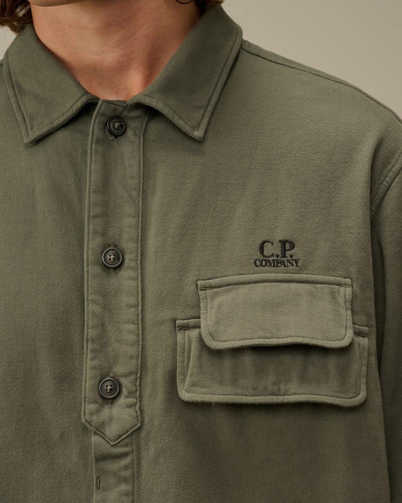 Armored Stretch Satin Buttoned Shirt 4