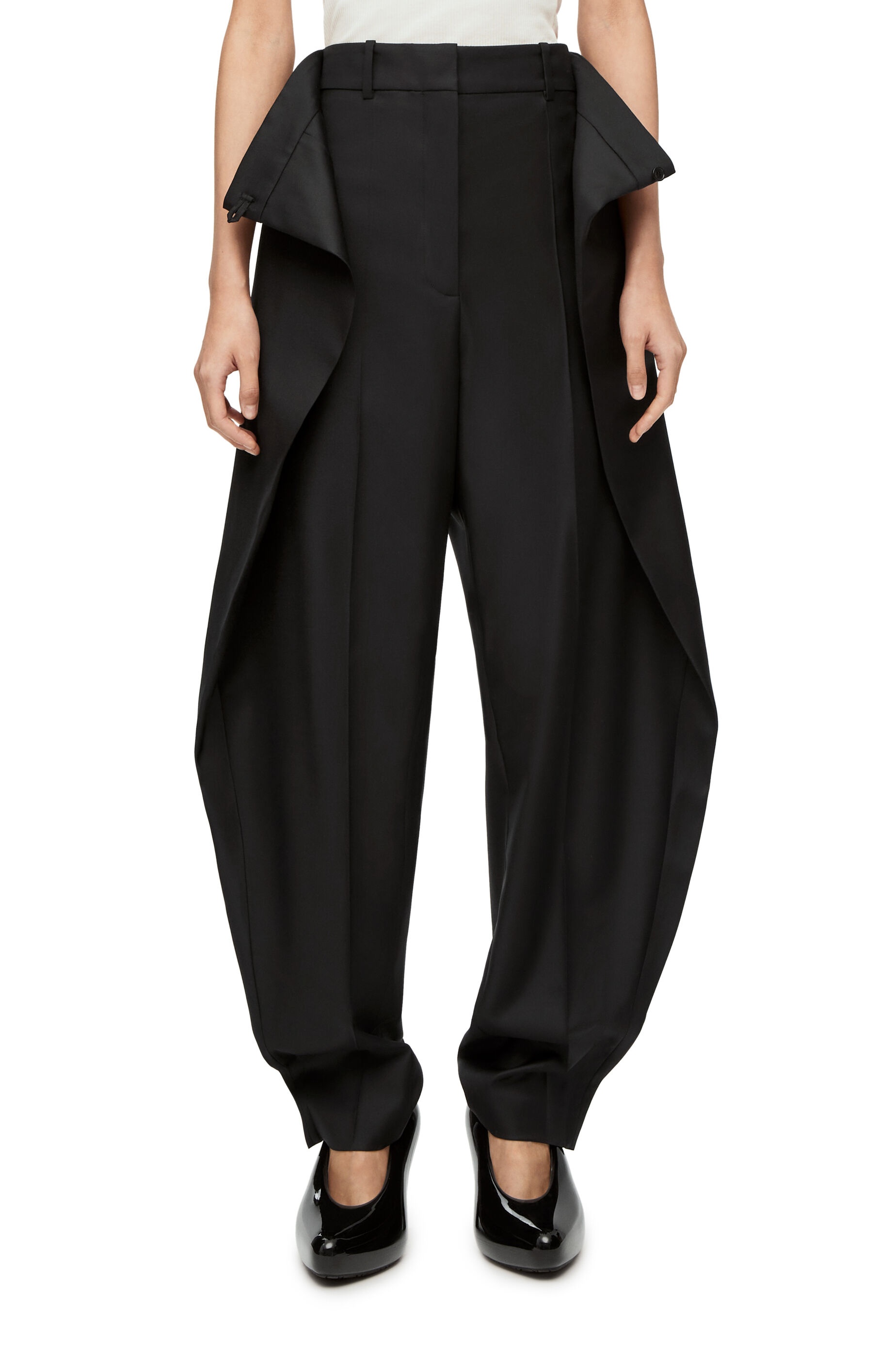 Pleated trousers in wool twill - 3