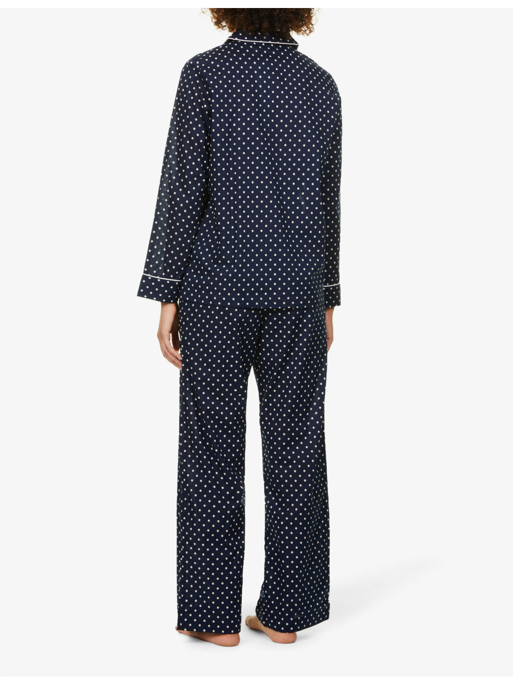 Plaza spotted cotton-poplin pyjama set - 4