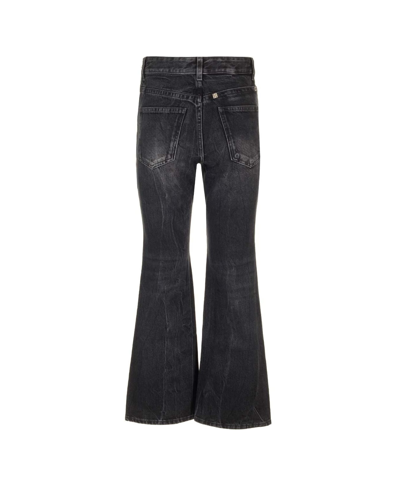 Boot Cut Cropped Jeans - 2