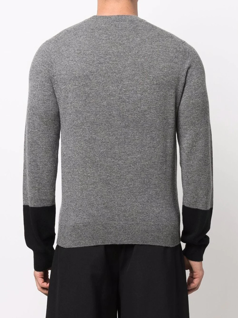 two-tone wool jumper 4