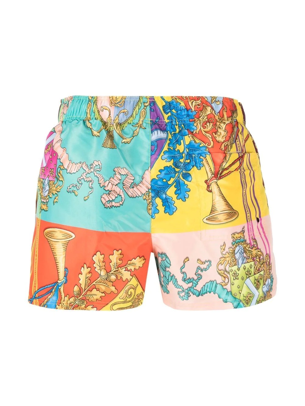 baroque-pattern print swim shorts - 2