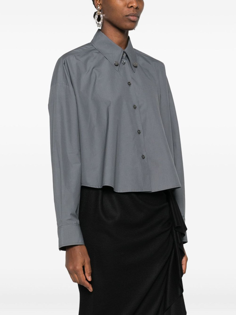 button-down cropped shirt 3