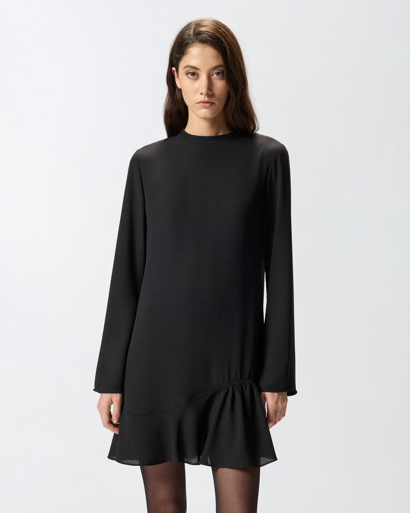PINKO SOFT SHORT TECHNICAL CREPE DRESS outlook