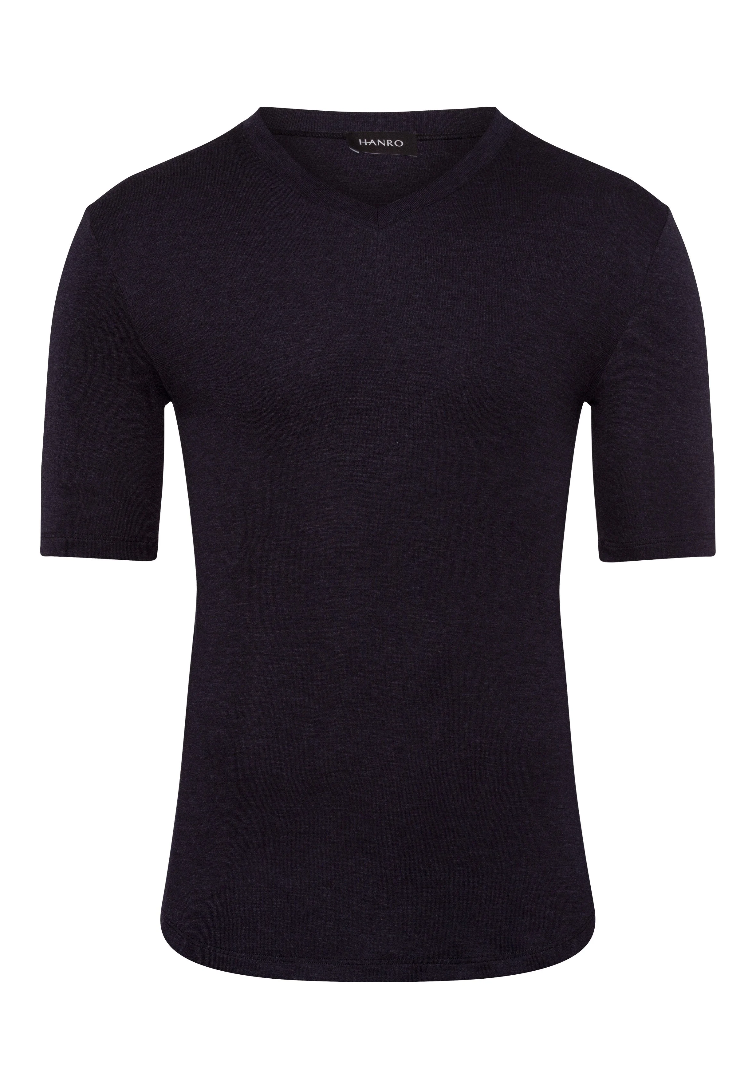 Silk/Cashmere Silk and Cashmere Fitted V-Neck T-Shirt - 1
