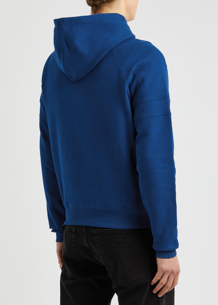 Logo-embroidered hooded cotton sweatshirt - 3