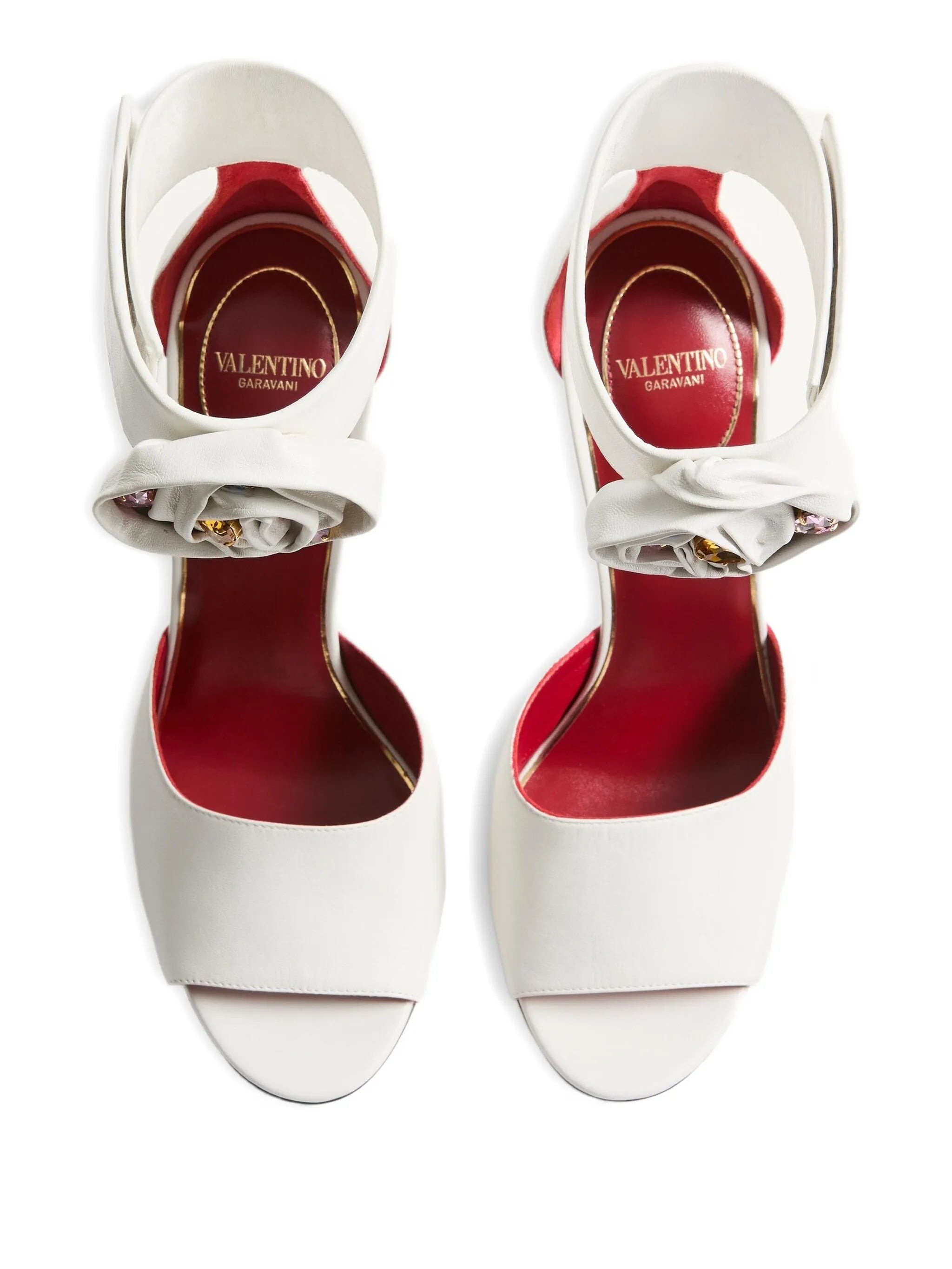 105mm Drip Rose rose-detail ankle-strap sandals - 3