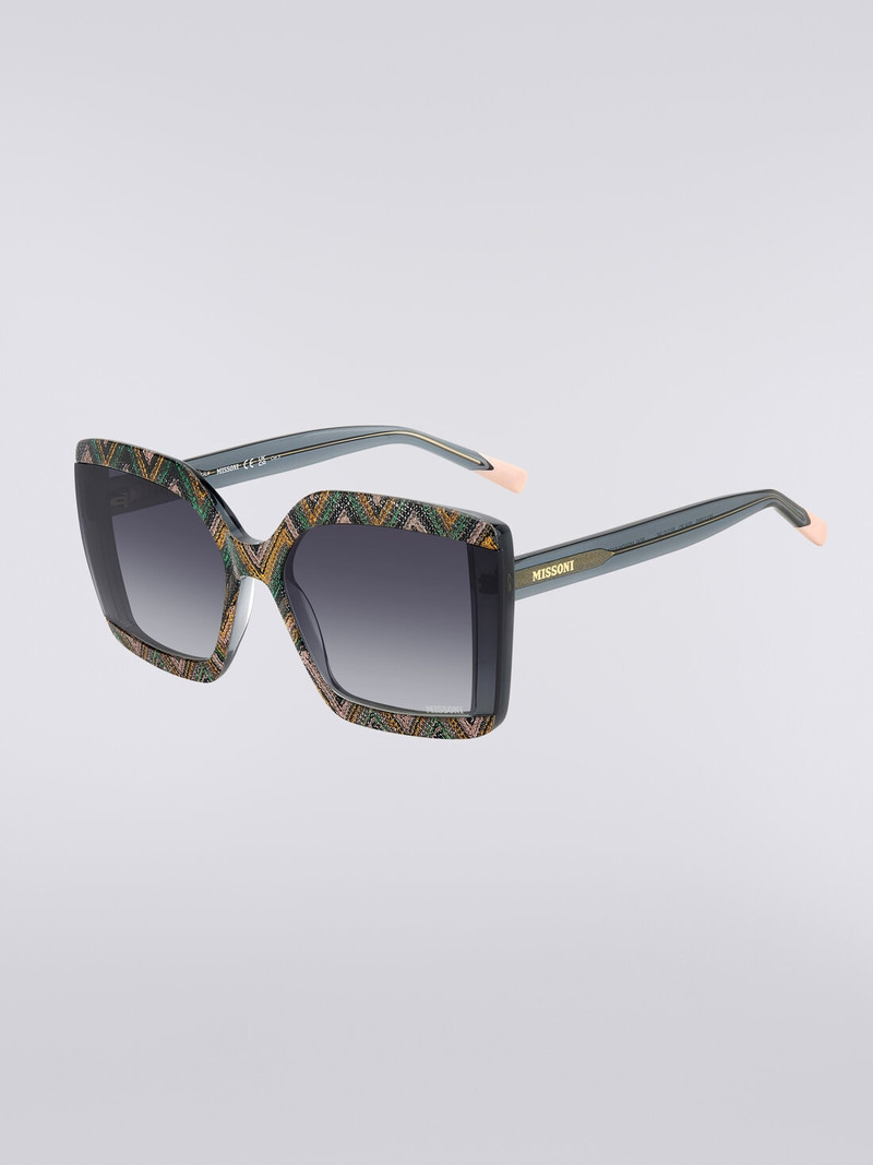 Missoni Square sunglasses with fabric inserts outlook