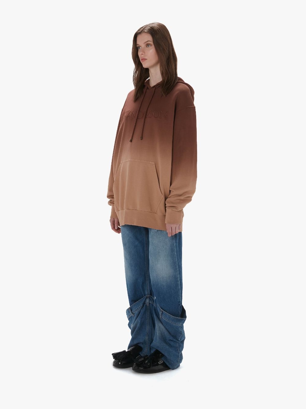 GRADIENT HOODIE WITH LOGO EMBROIDERED - 4