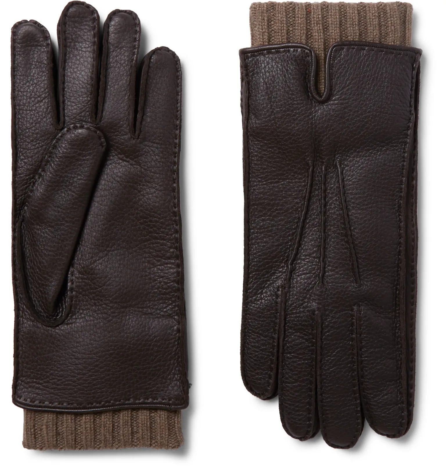 Baby Cashmere-Lined Leather Gloves - 1