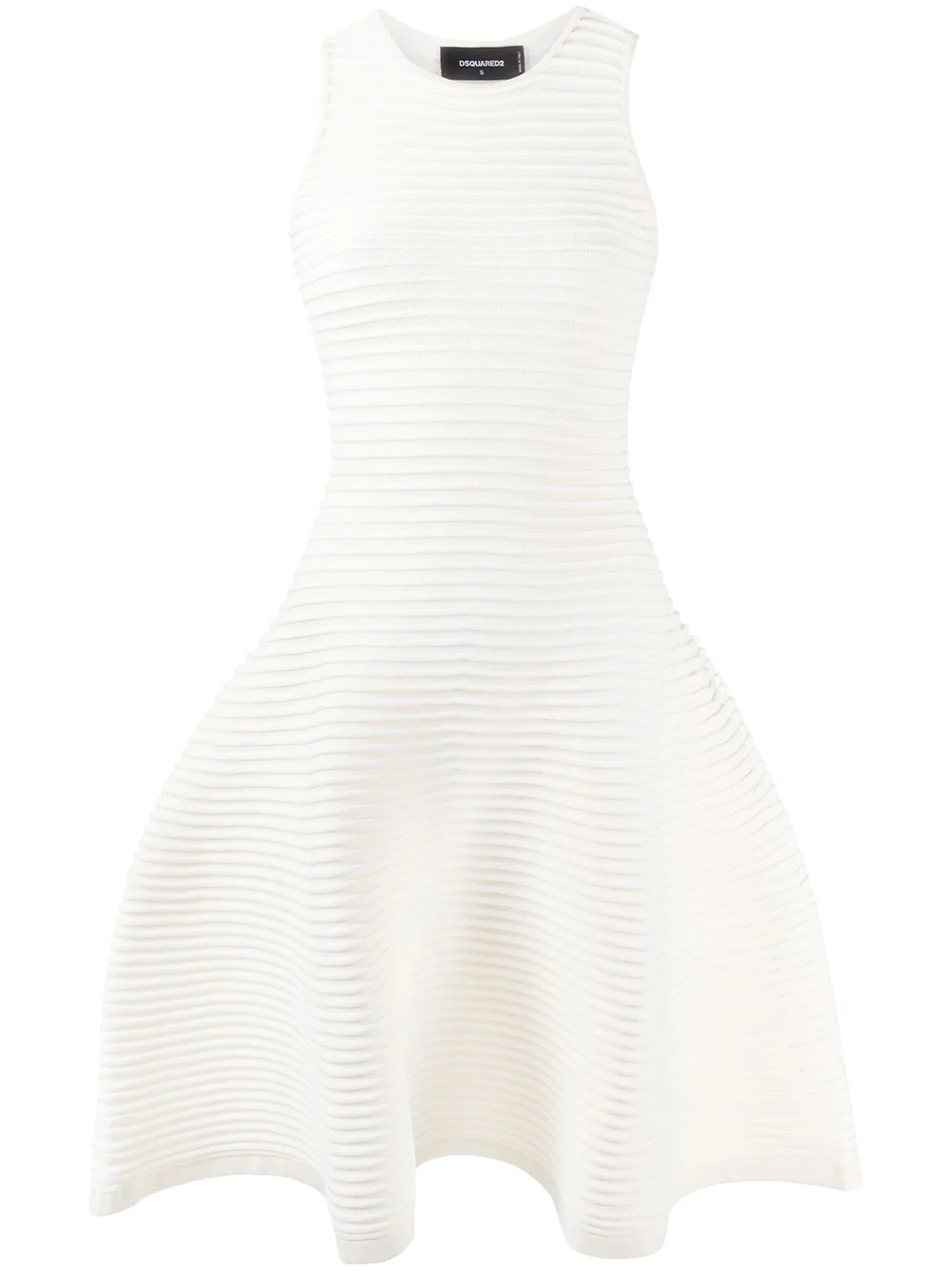 sleeveless panelled A-line dress  - 1