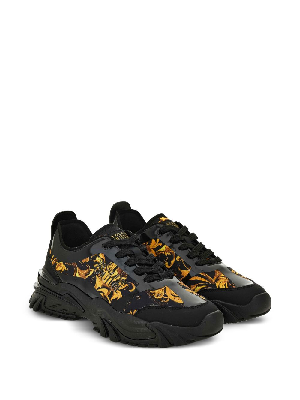 baroque-print trainers - 2