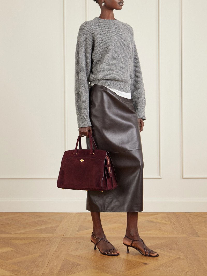 MÉTIER Private Eye Medium Suede Tote outlook