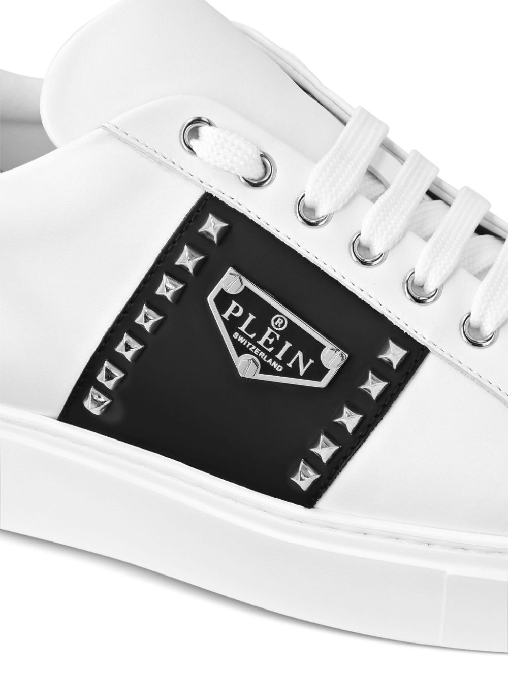 leather hexagon sneakers - 4