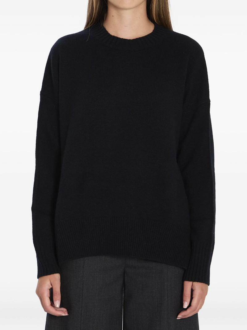 ribbed crew-neck cashmere sweater 1