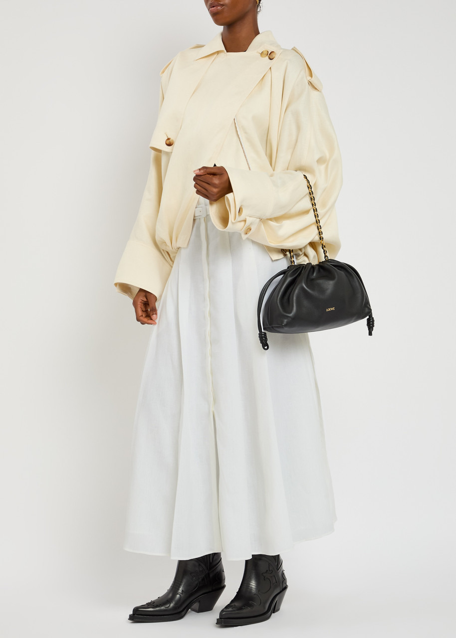 Gabriela Hearst Dugald Pleated Linen Maxi Skirt - 4