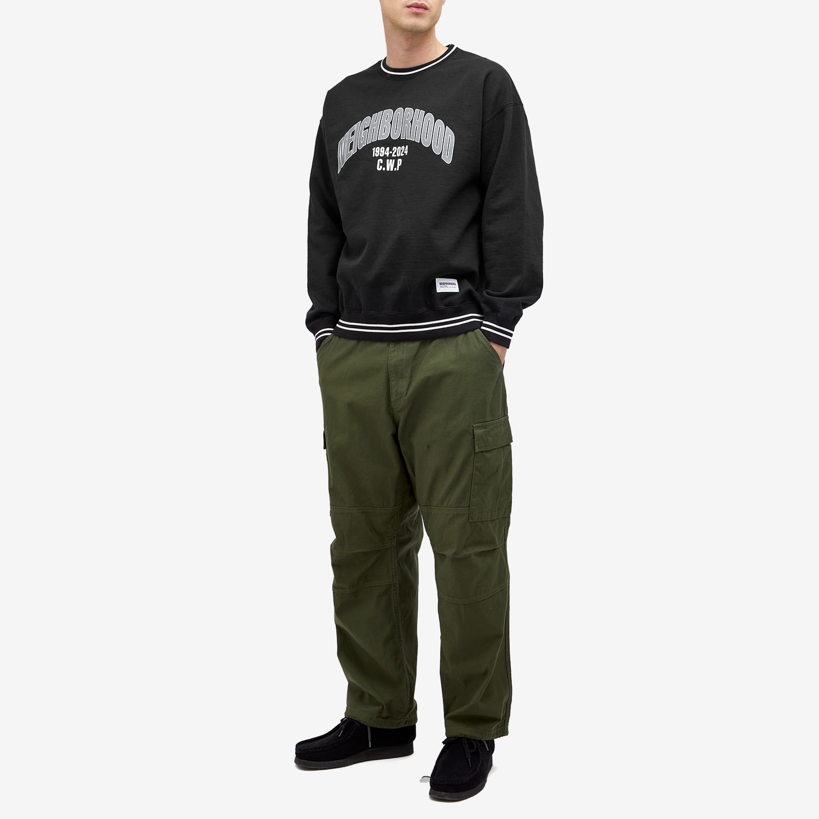 トップス NEIGHBORHOOD COLLEGE SWEAT SHIRT LS Neighborhood Pigment dyed sweat shirt ls Black - GRADUATE