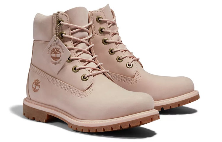 (WMNS) Timberland Premium 6 Inch Waterproof Boots 'Light Pink Nubuck' A5SRF662 - 3