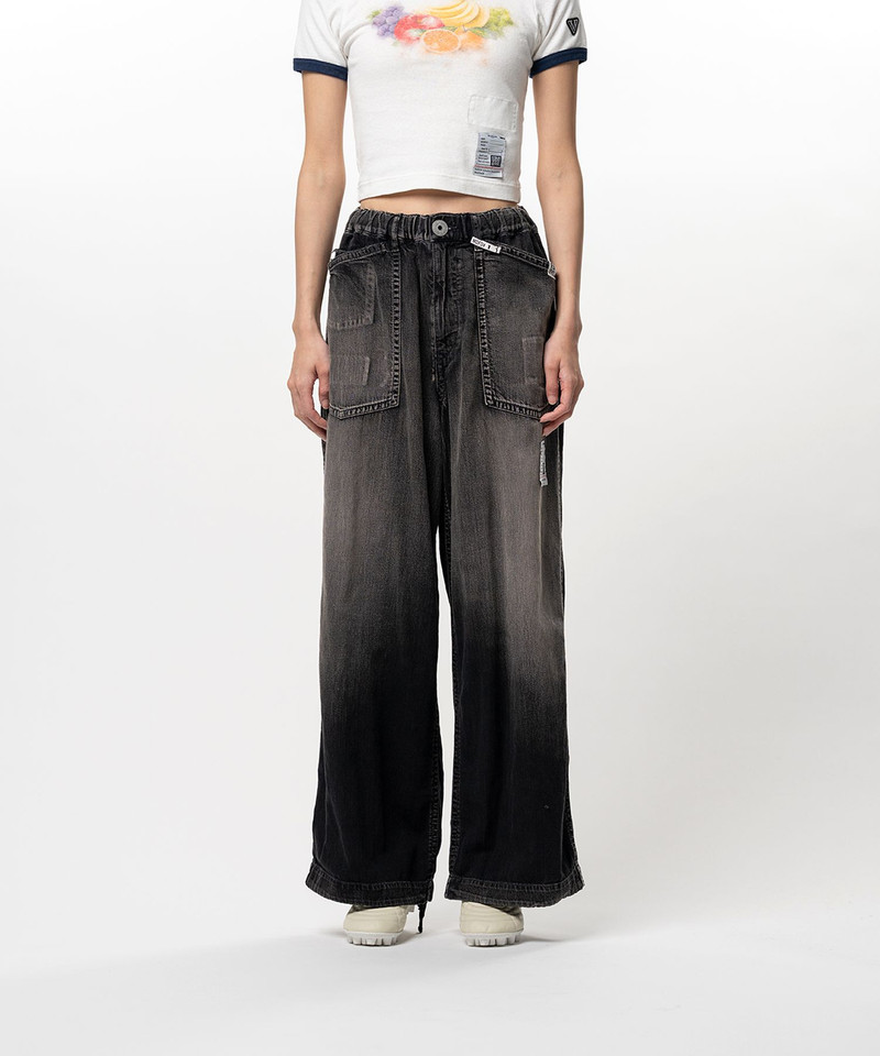 Light Denim Wide Pants 3