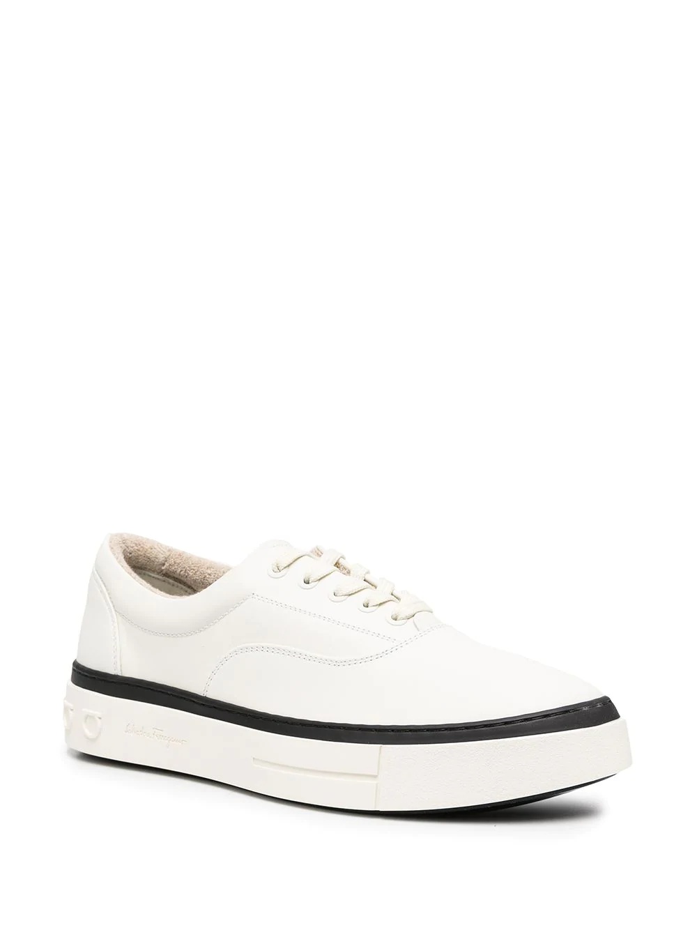 contrast stripe low-top sneakers - 2