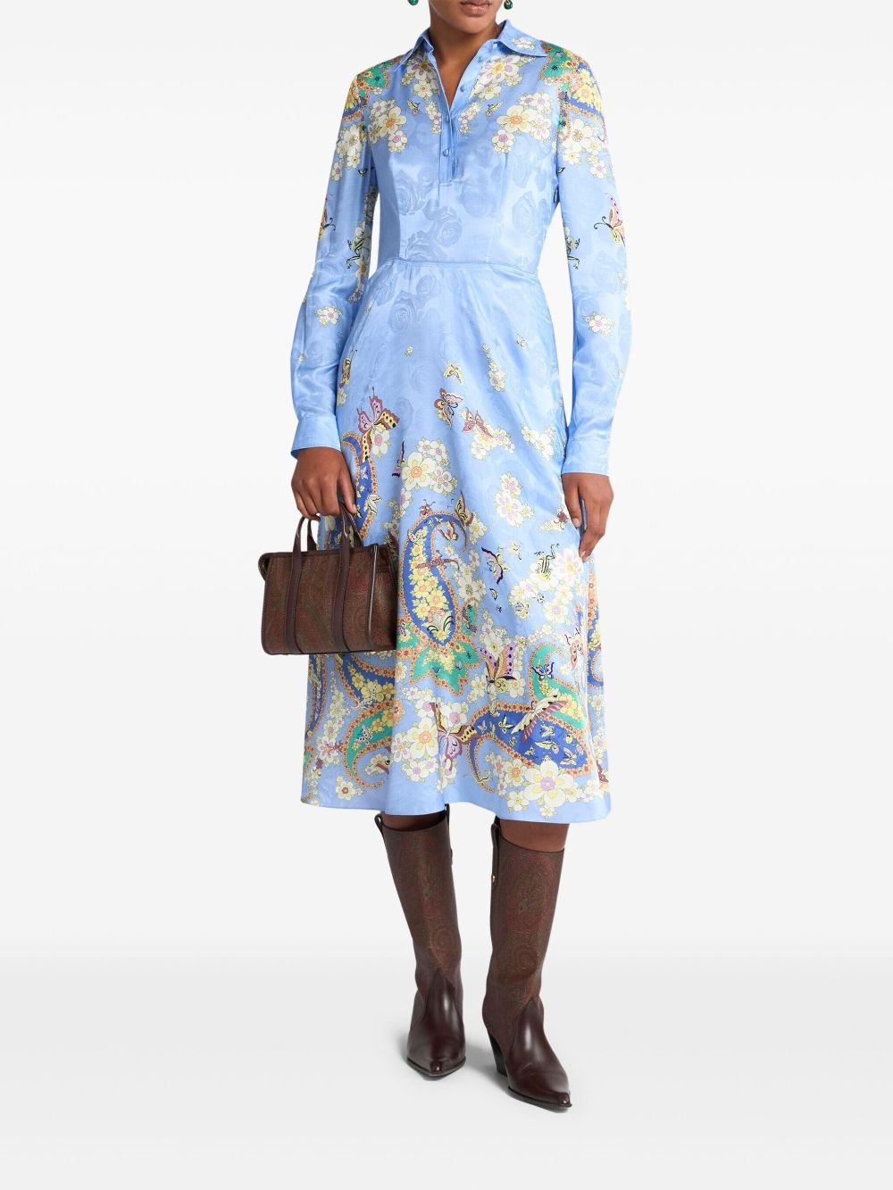 shirt midi dress - 2