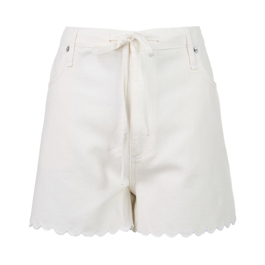 Nolan Scallop Hem Shorts - 1