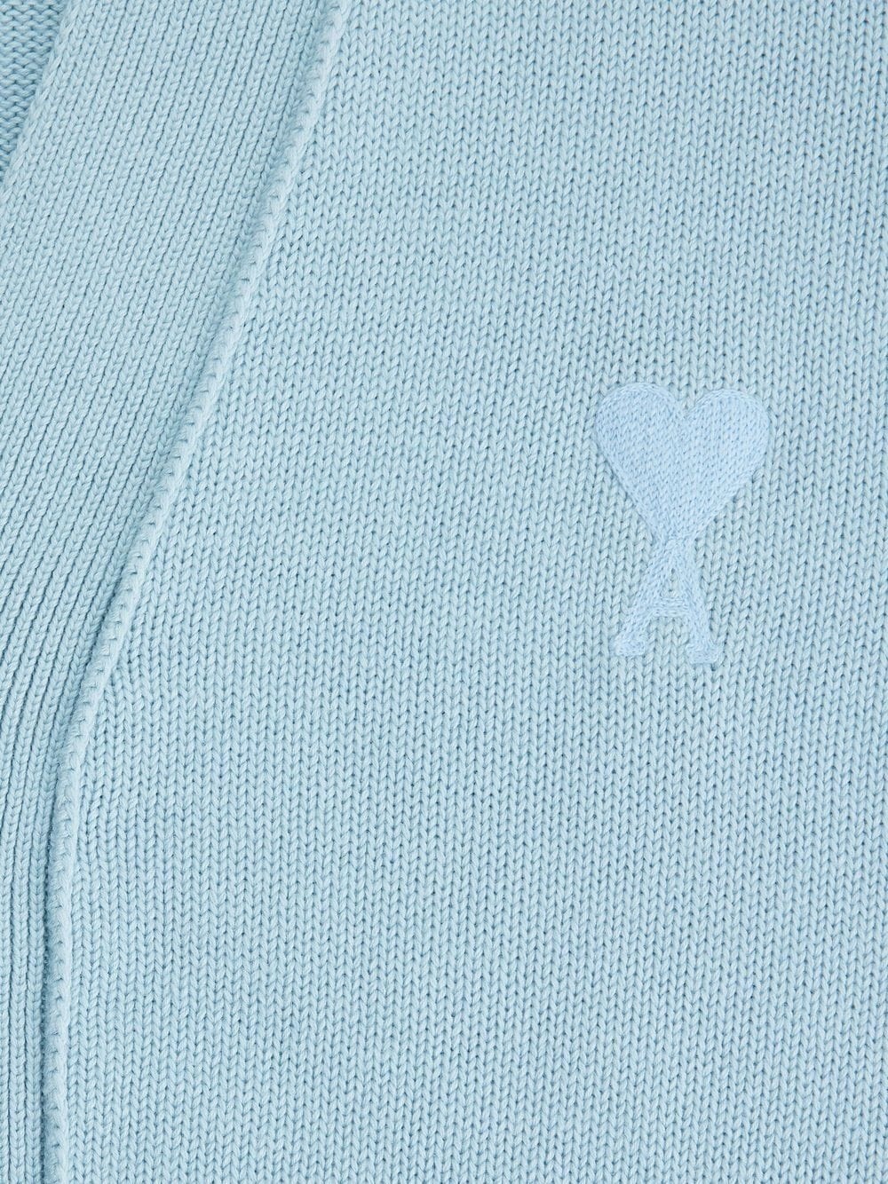 Ami de Coeur intarsia-logo cardigan - 6
