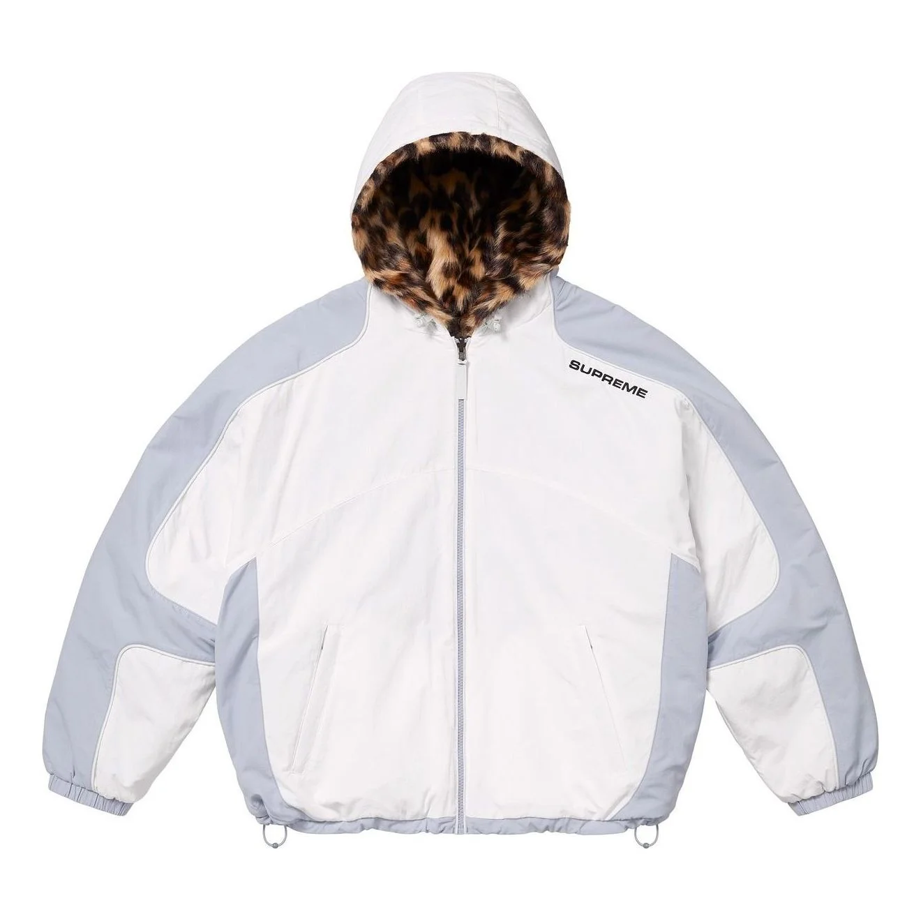 Supreme Supreme Faux Fur Reversible Hooded Track Jacket 'White