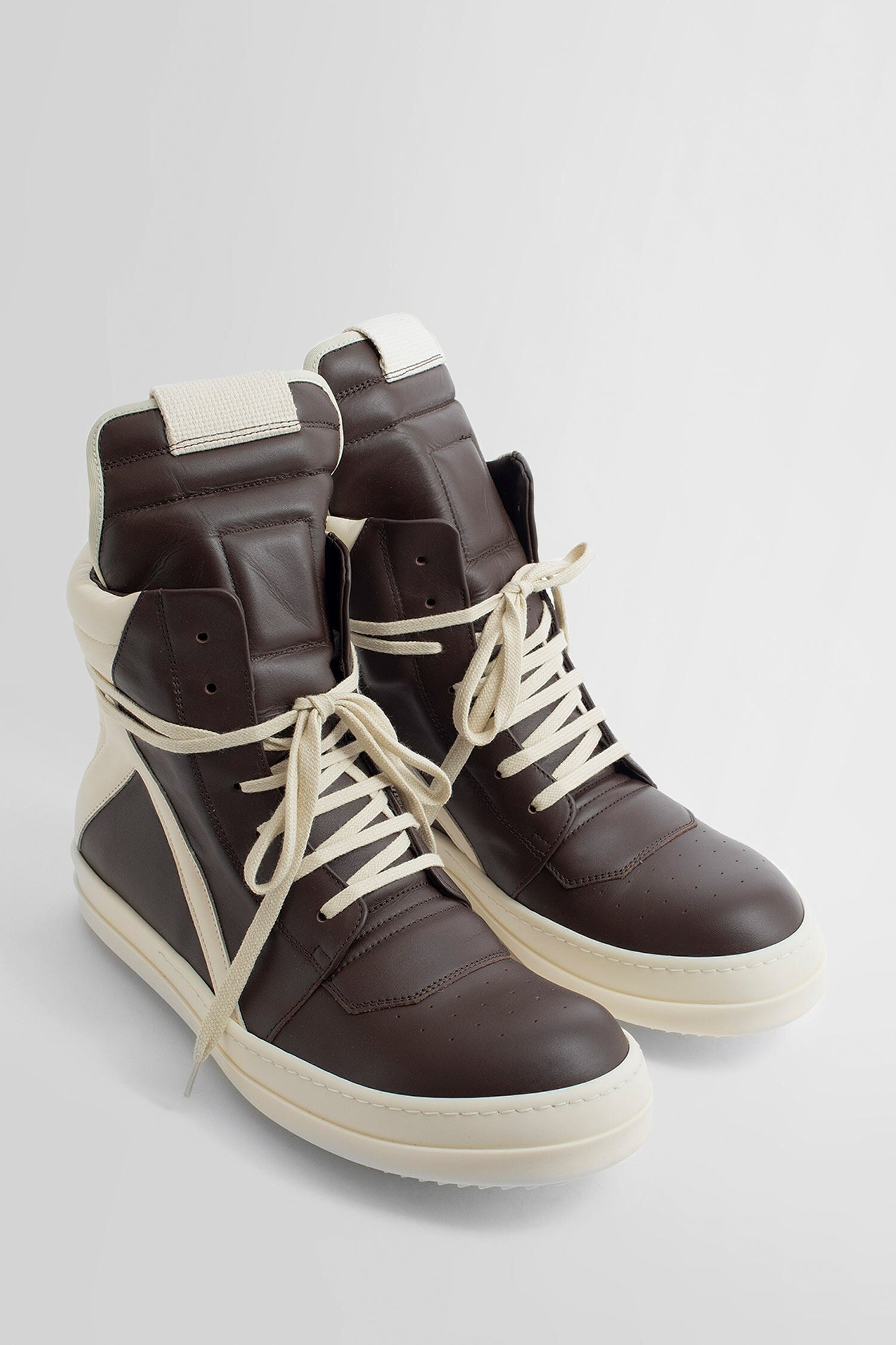 RICK OWENS MAN BROWN SNEAKERS - 7