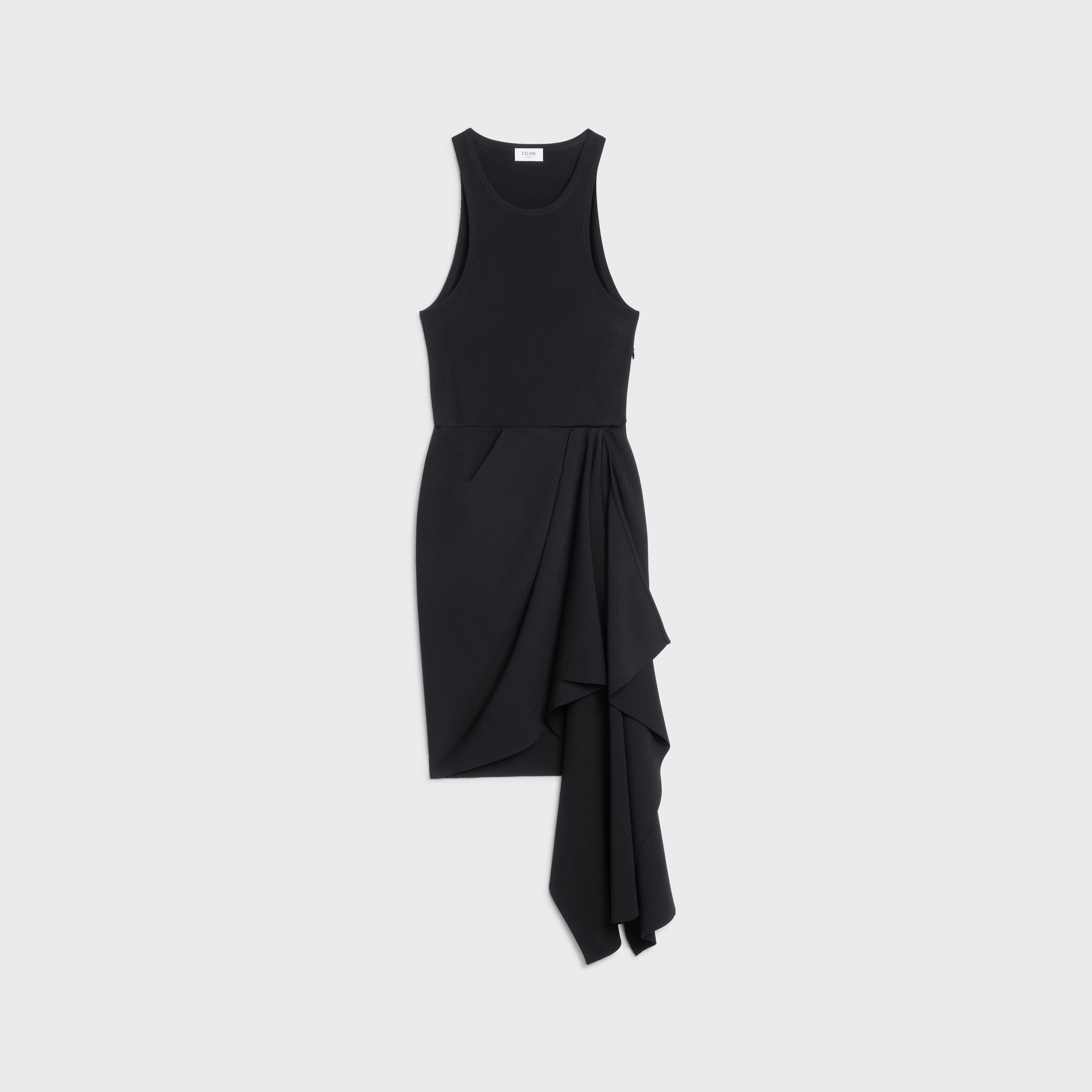 DRAPED VISCOSE DRESS - 1