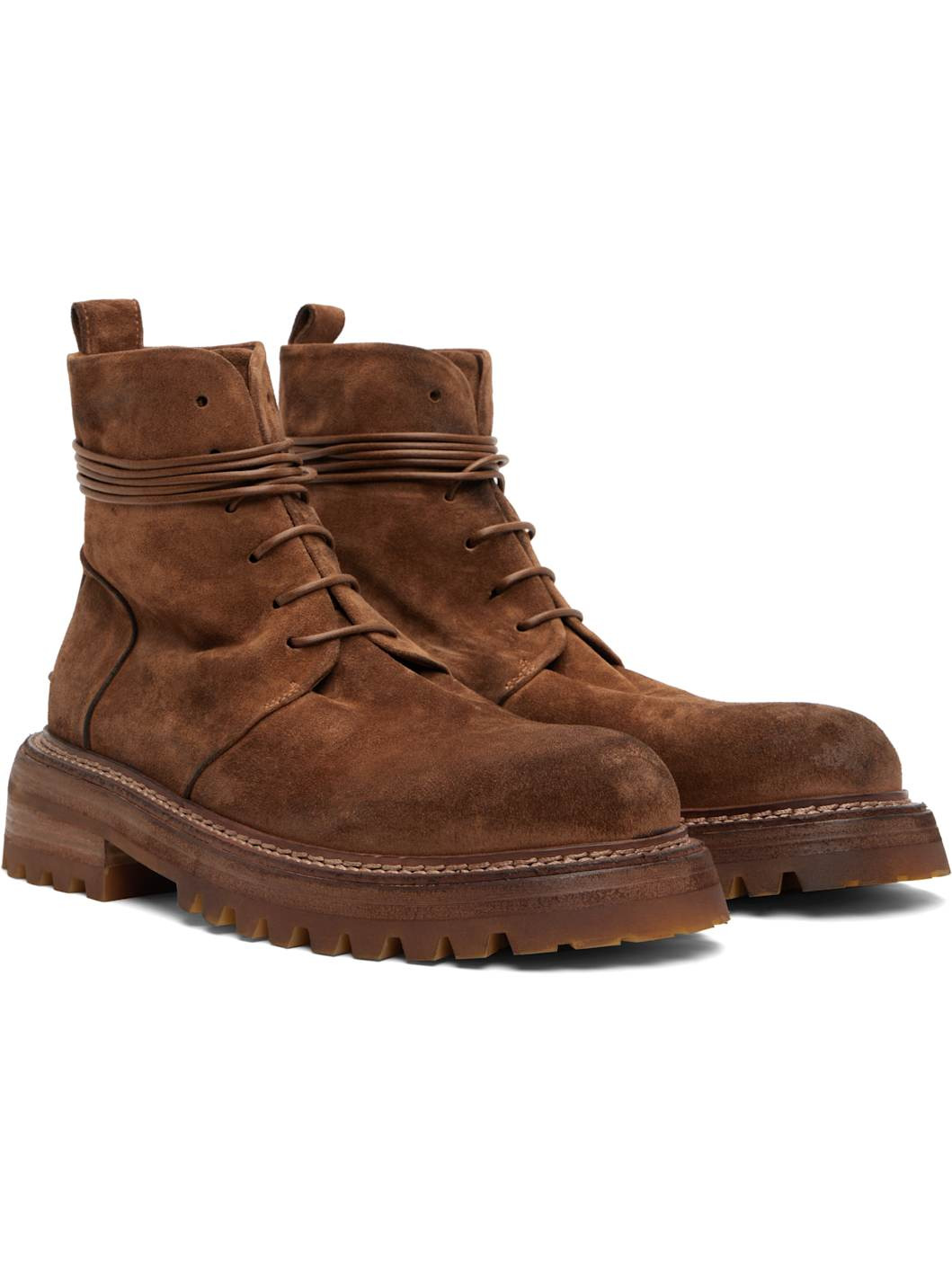 Brown Carrucola Combat Boots - 4