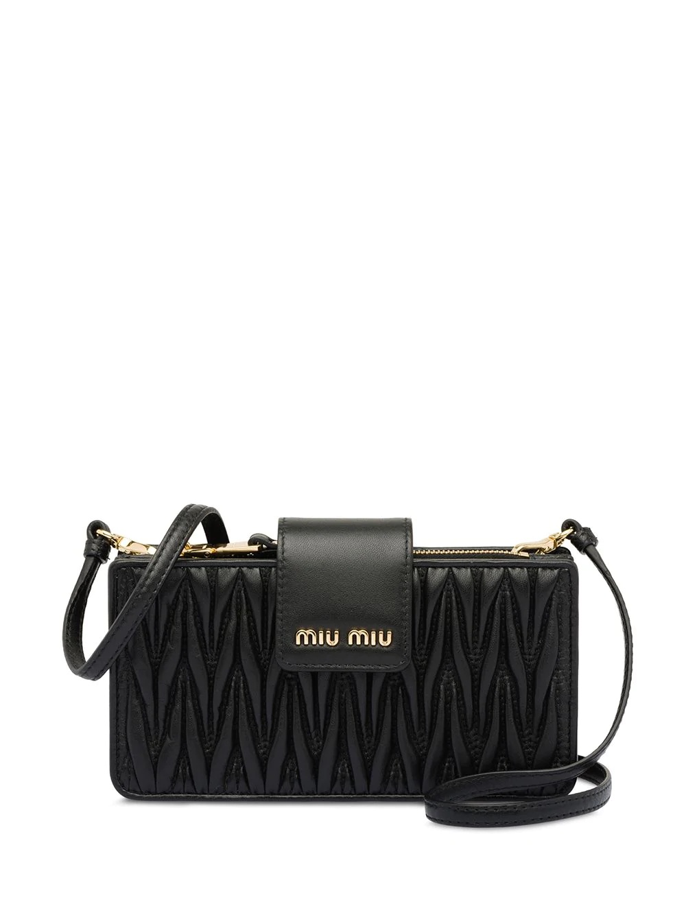 matelassé leather mini bag - 1