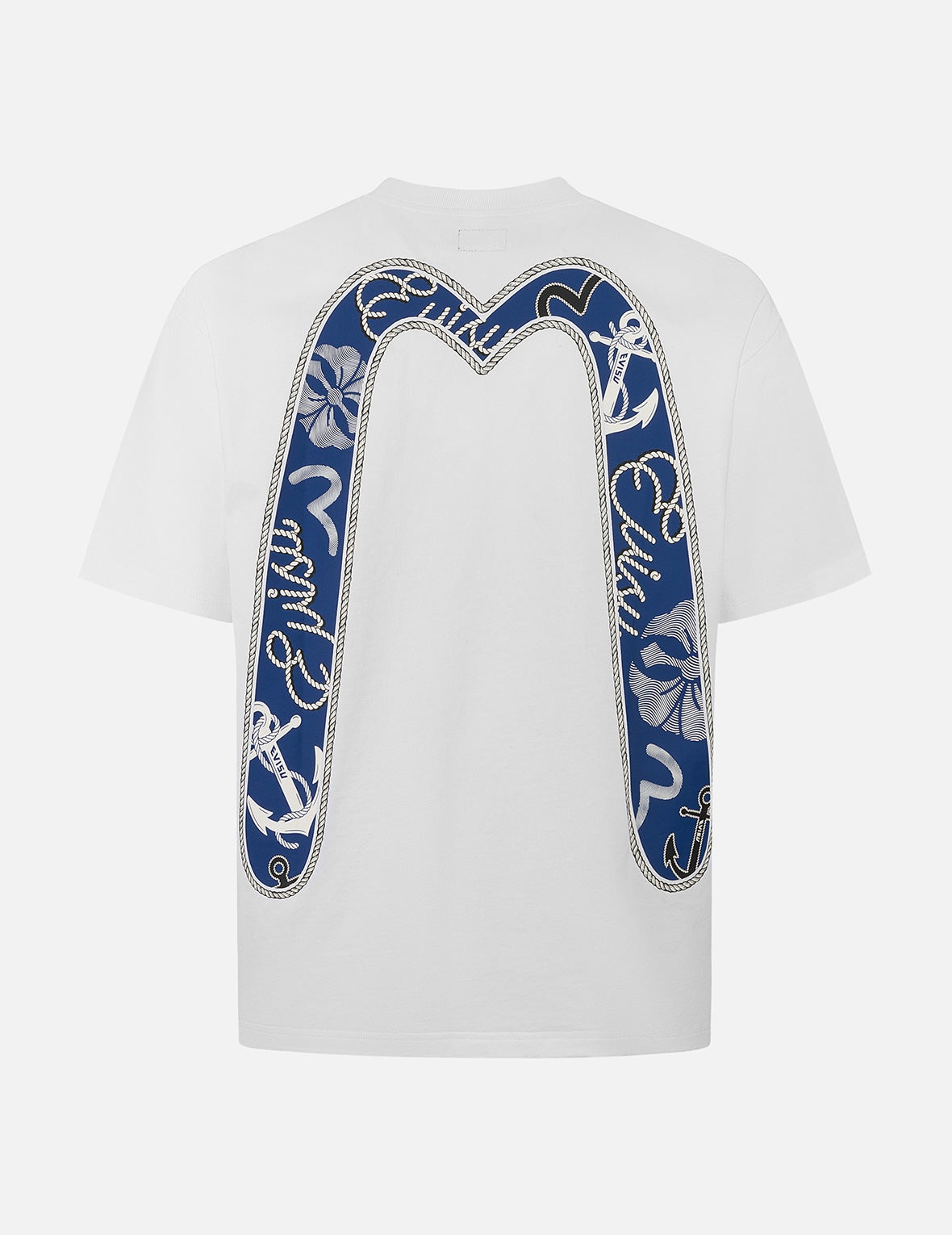 Twisted Rope and Daicock Anchor Print Relax Fit T-shirt - 1