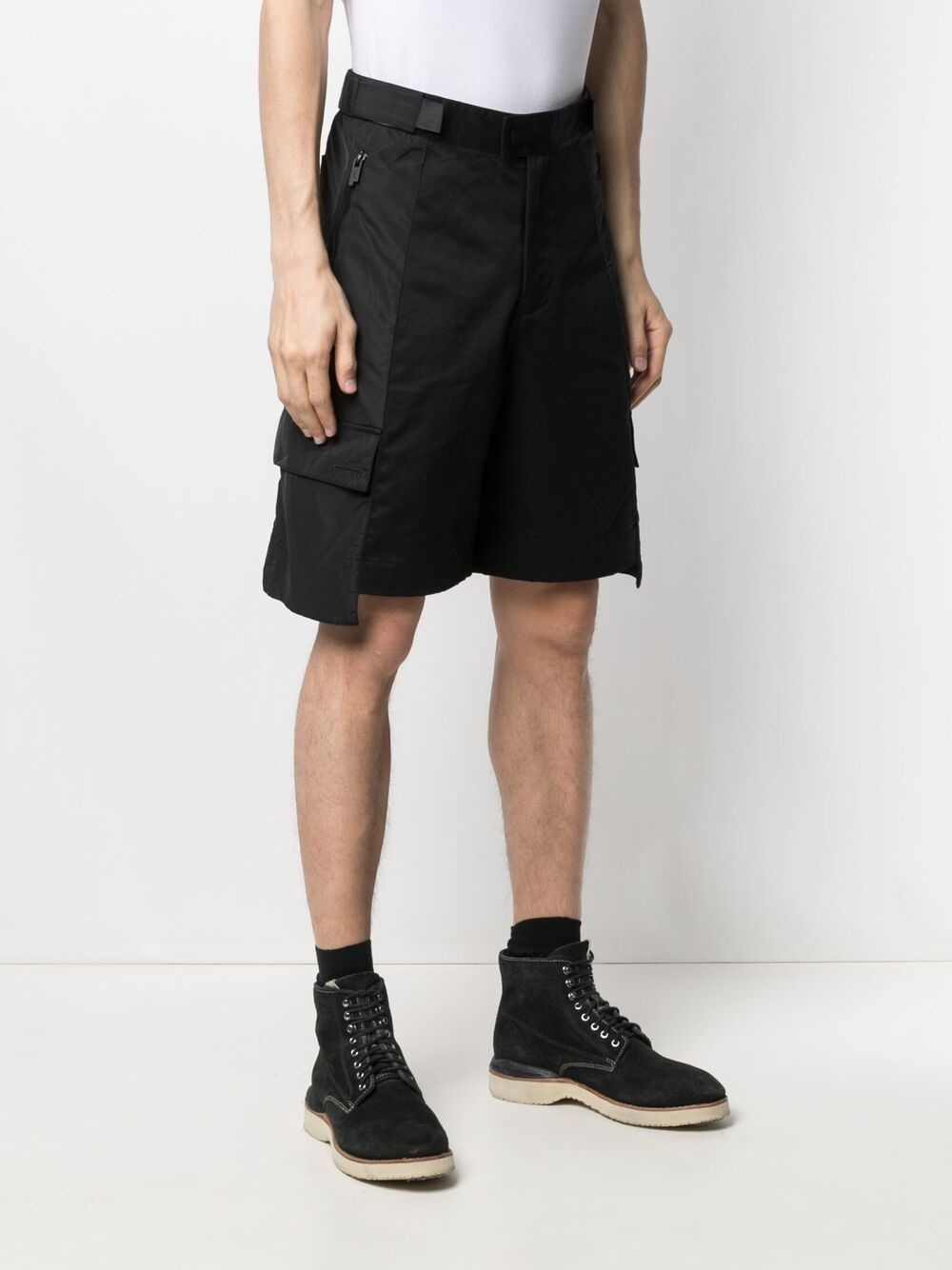 panelled cargo shorts - 3