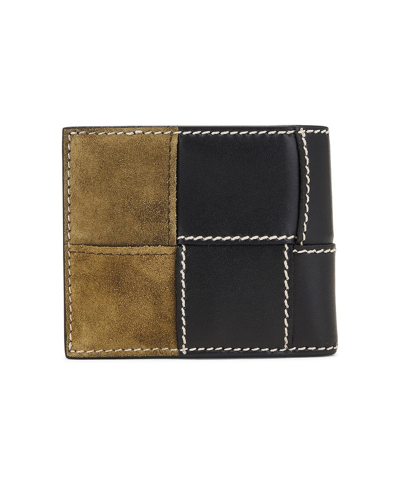 Bottega Veneta Cassette Bi-fold Stitch Suede Wallet outlook