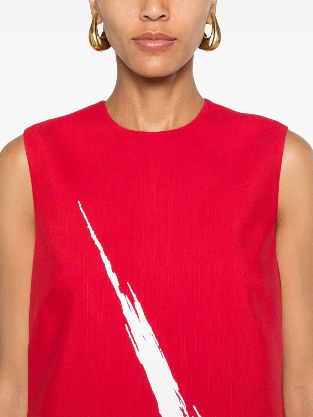 graphic-print mini dress - 5
