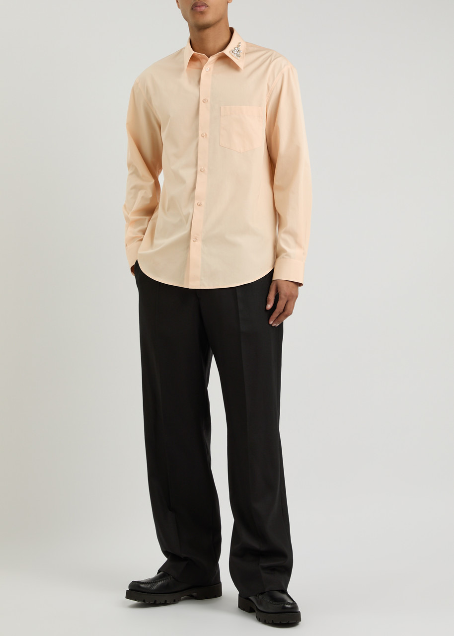 Simone Rocha Crystal-embellished Cotton Shirt - 4
