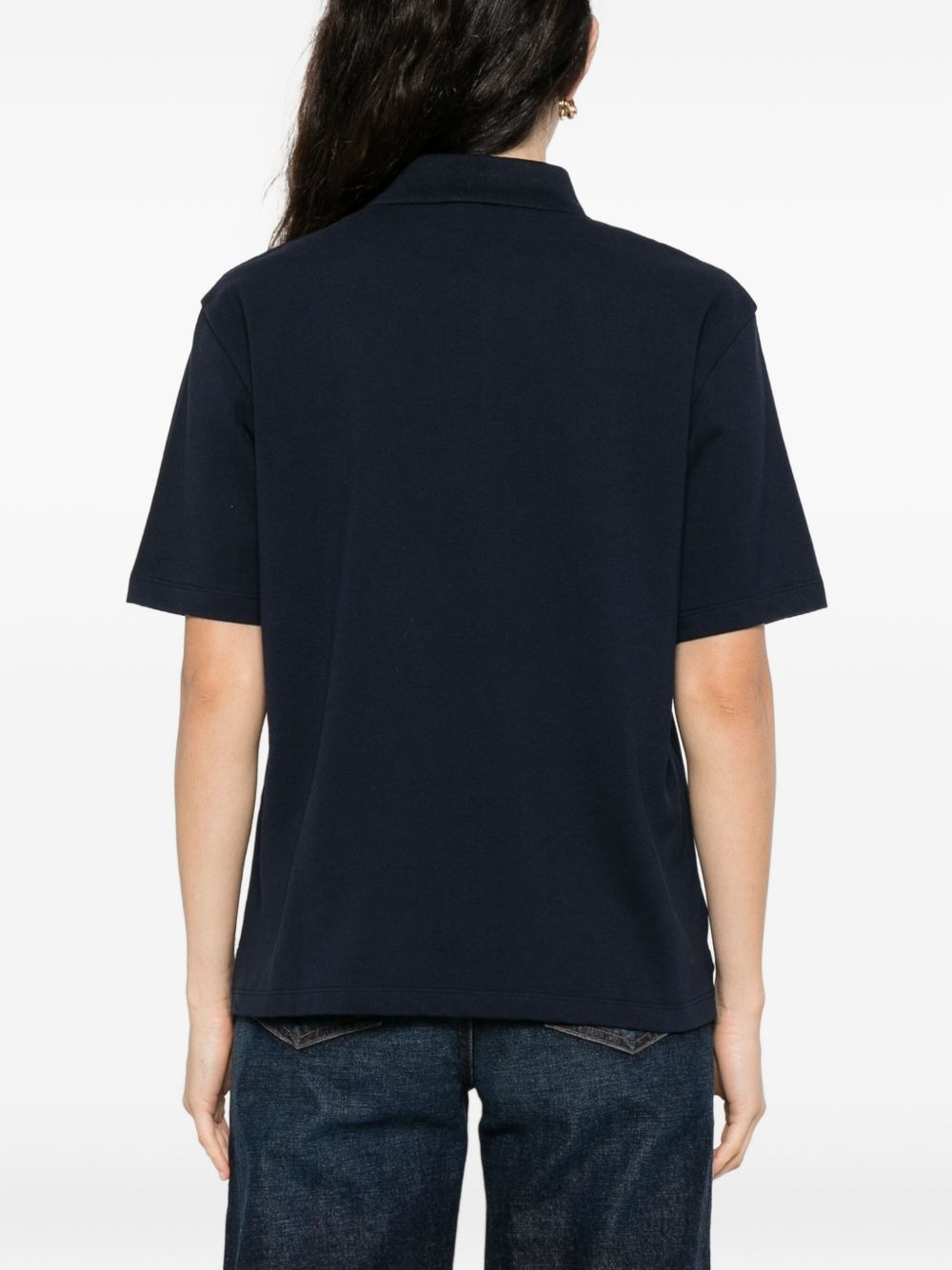three-button cotton polo shirt - 4